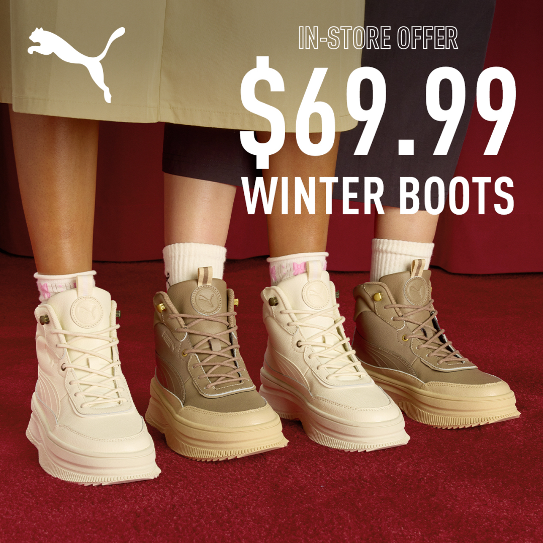 Puma Save Big On Winter Footwear Vaughan Mills